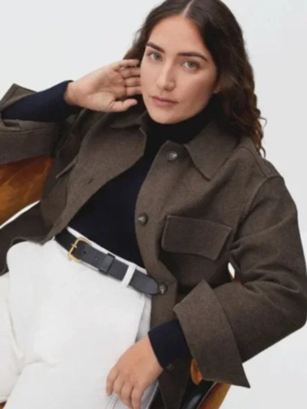 Everlane Brown Shacket XS NWT